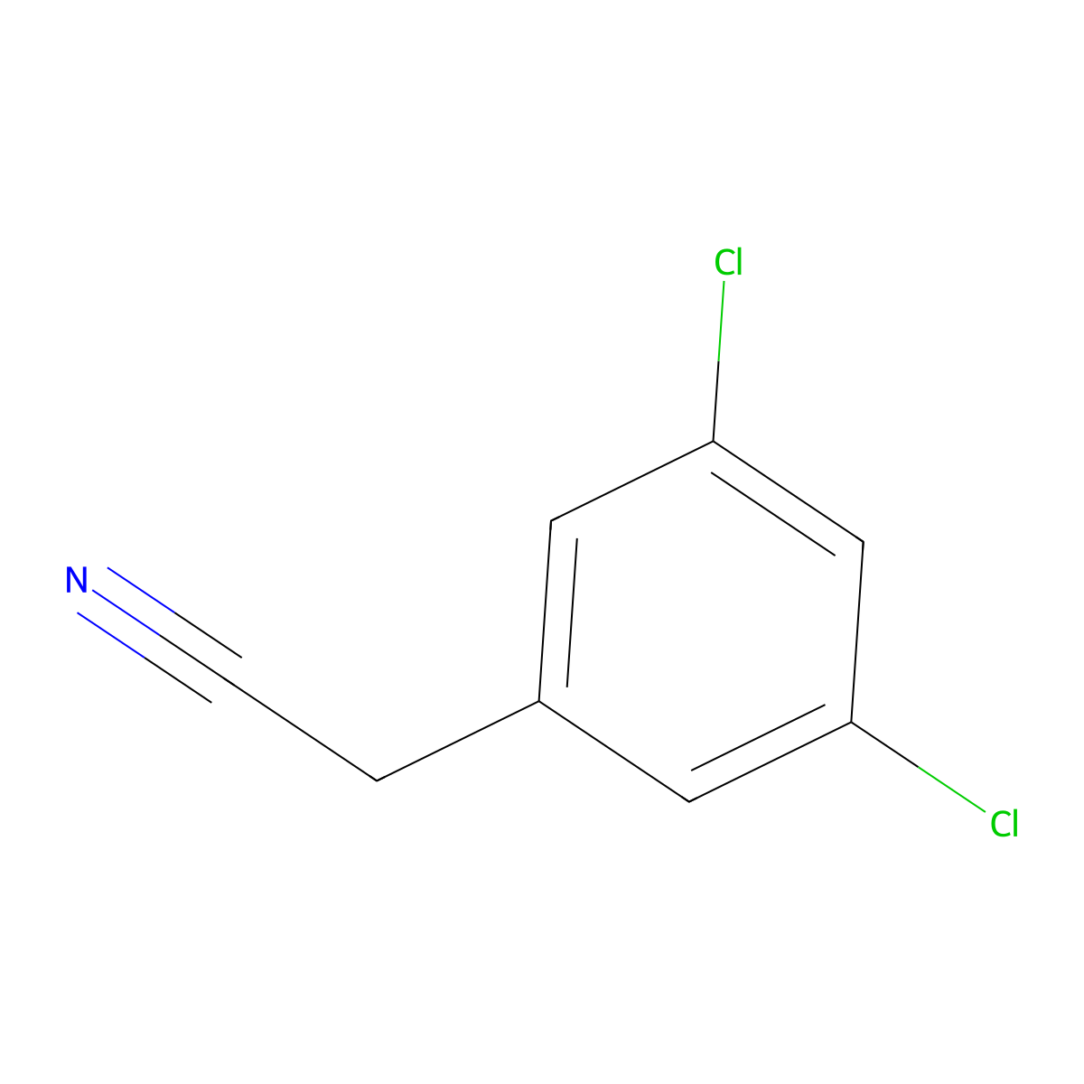 2-(3,5-Dichlorophenyl)acetonitrile molecular structure, CAS 52516-37-7