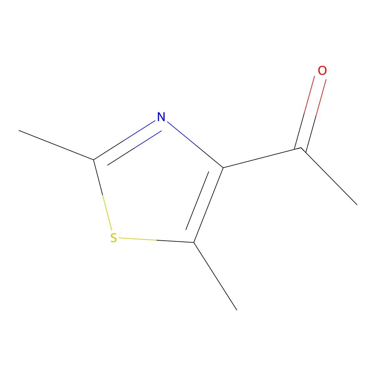 1-(Dimethyl-1,3-thiazol-4-yl)ethan-1-one molecular structure, CAS 52517-49-4