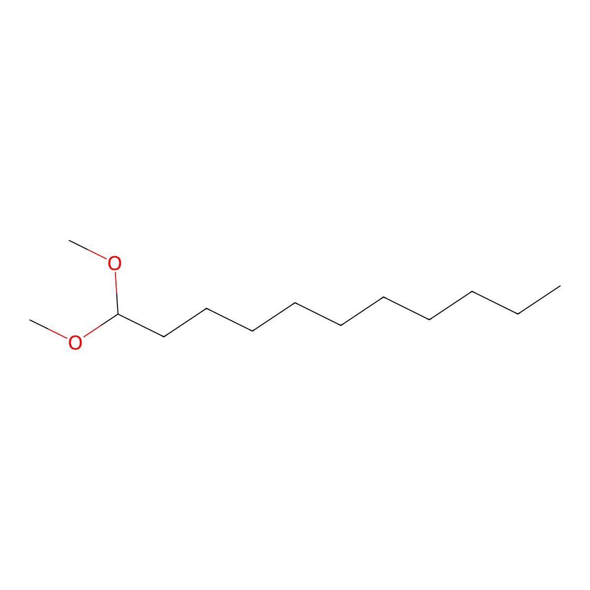 Undecane, 1,1-dimethoxy- molecular structure, CAS 52517-67-6