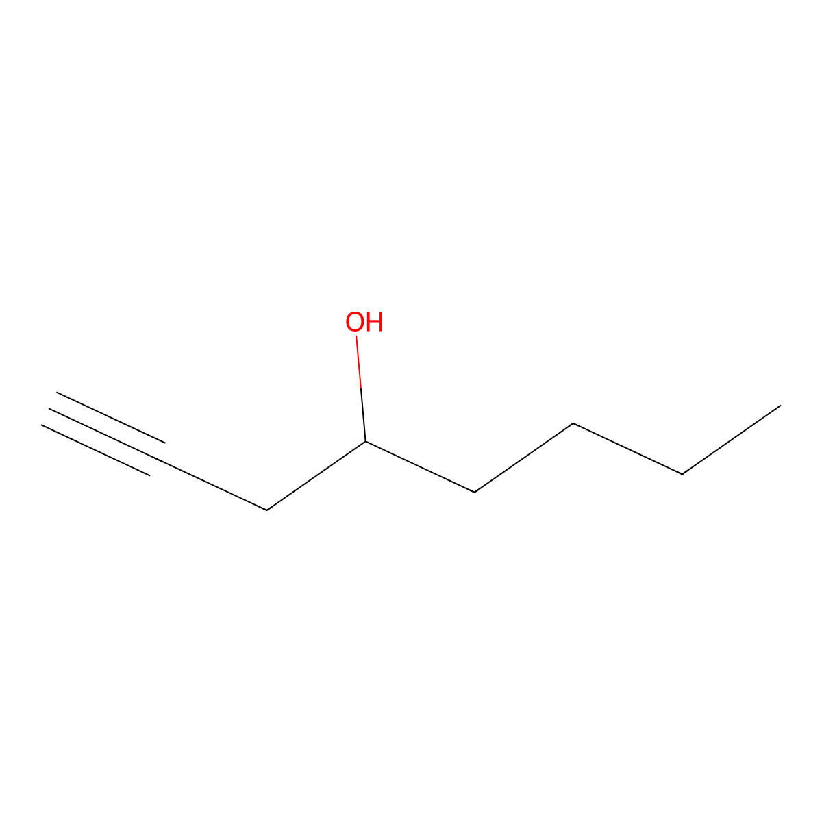 1-Octyn-4-ol molecular structure, CAS 52517-92-7
