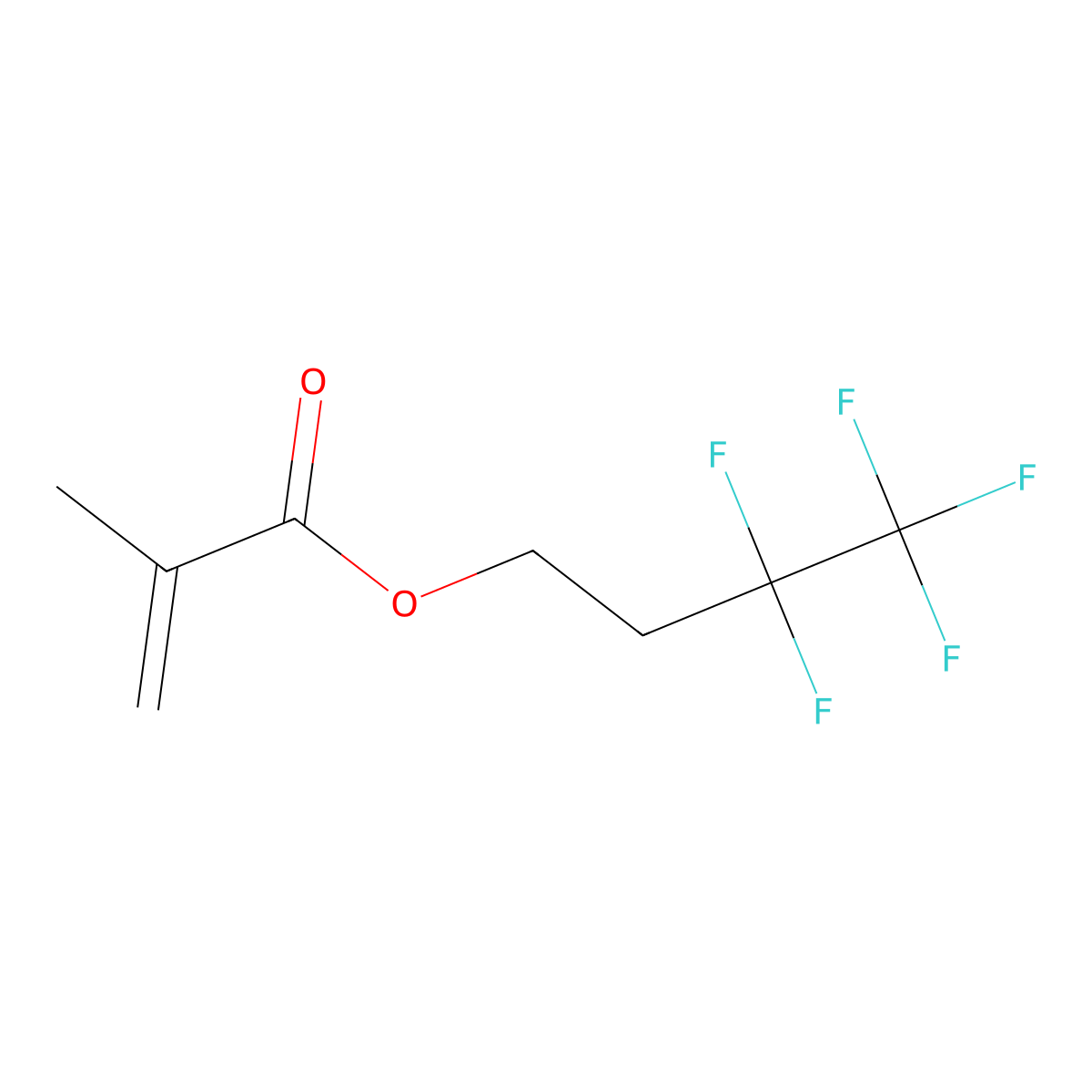 3,3,4,4,4-Pentafluorobutyl methacrylate molecular structure, CAS 52519-51-4