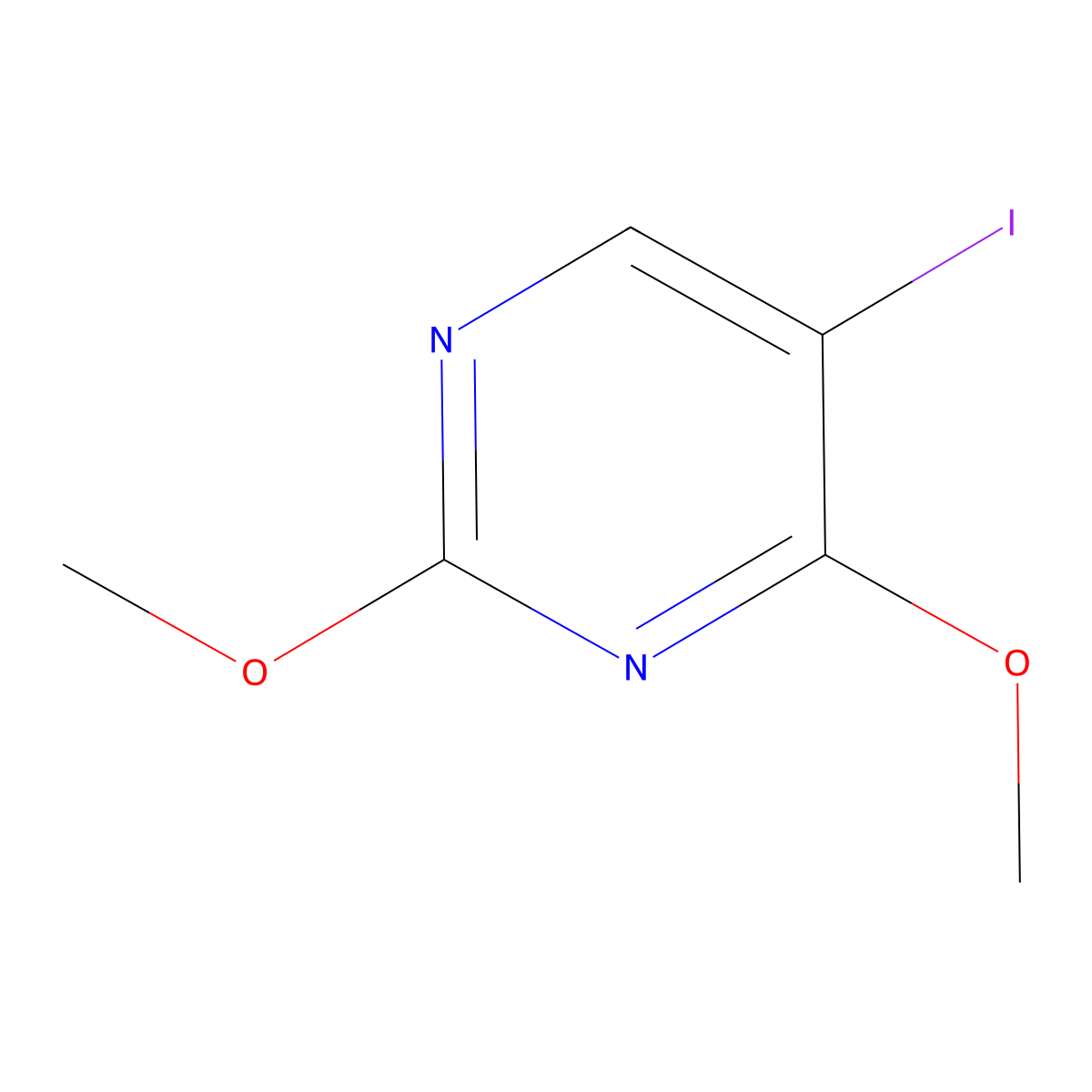 5-Iodo-2,4-dimethoxypyrimidine molecular structure, CAS 52522-99-3