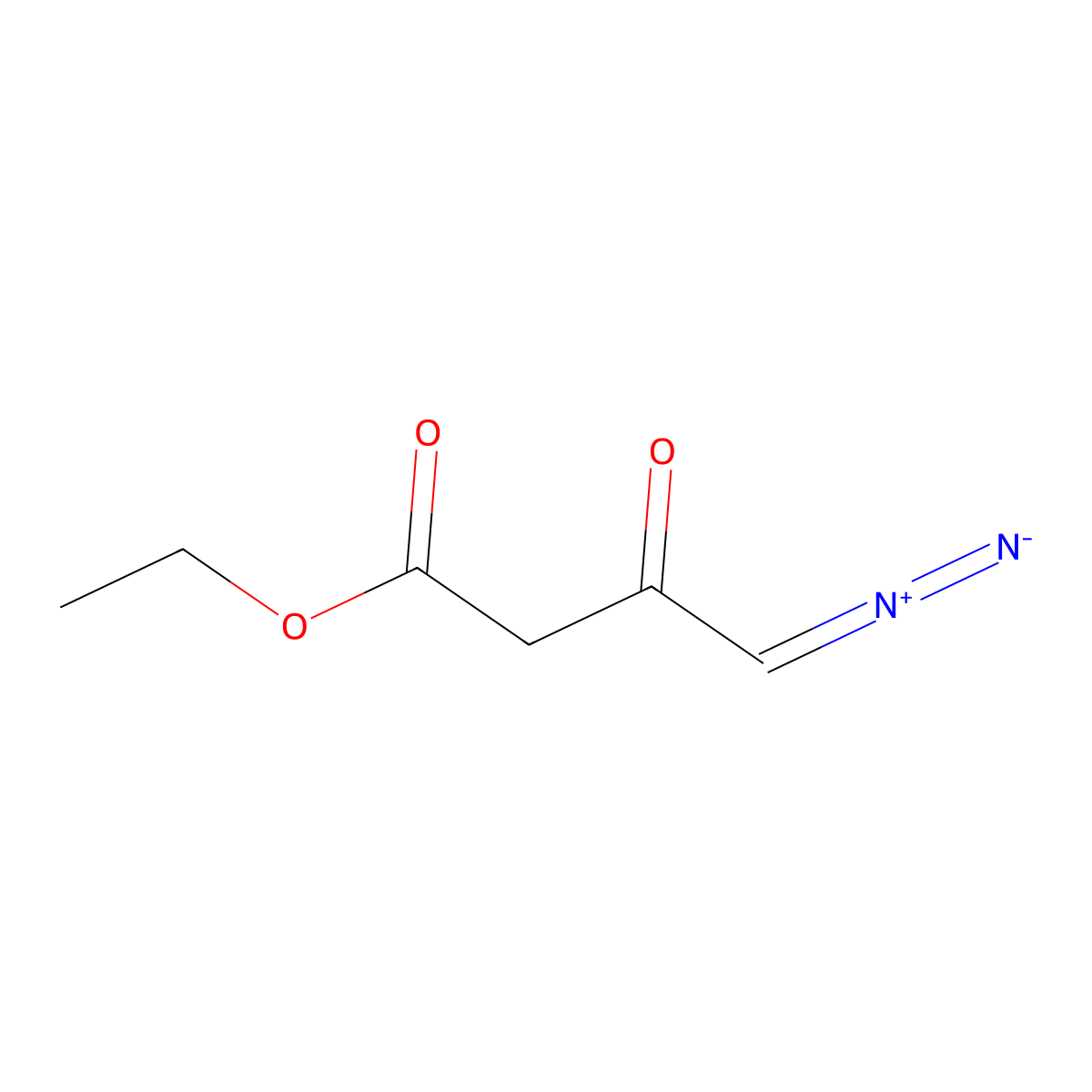 1-Diazonio-4-ethoxy-4-oxobut-1-en-2-olate molecular structure, CAS 52526-30-4