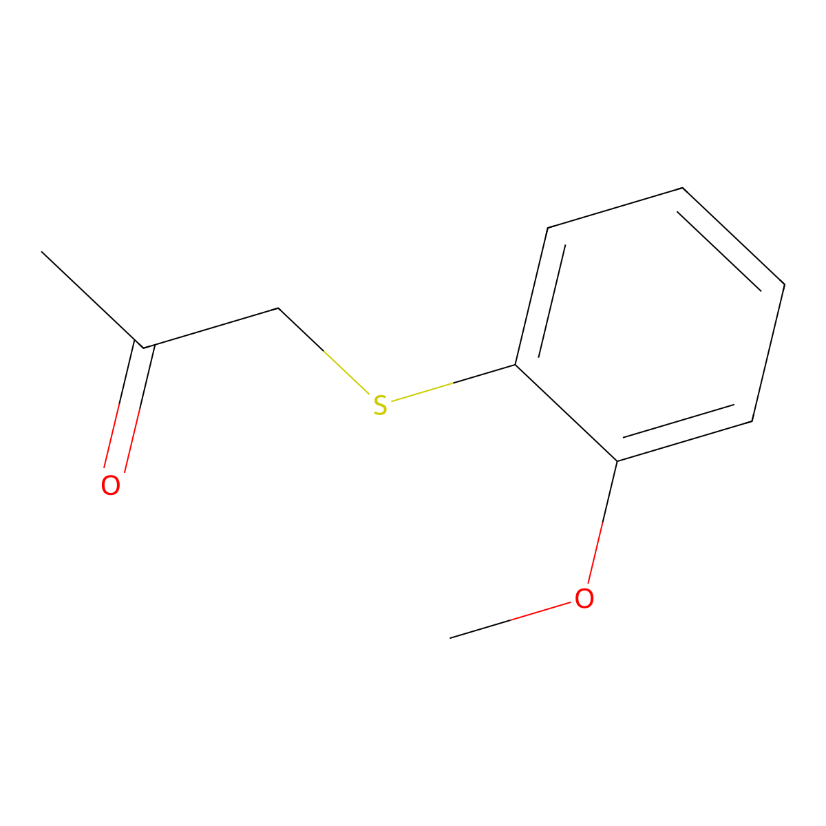 1-((2-Methoxyphenyl)thio)propan-2-one molecular structure, CAS 52526-35-9