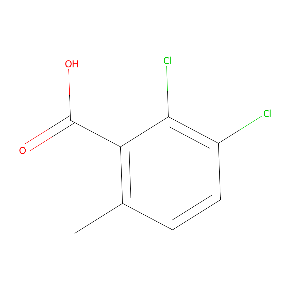 2,3-Dichloro-6-methylbenzoic acid molecular structure, CAS 5253-01-0