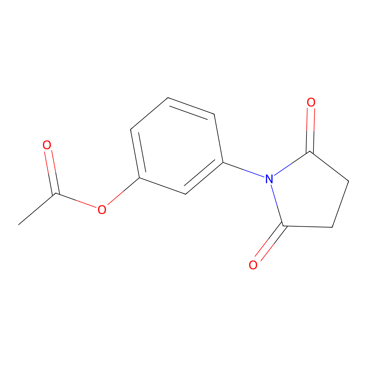 3-(2,5-Dioxopyrrolidin-1-yl)phenyl acetate molecular structure, CAS 5253-67-8