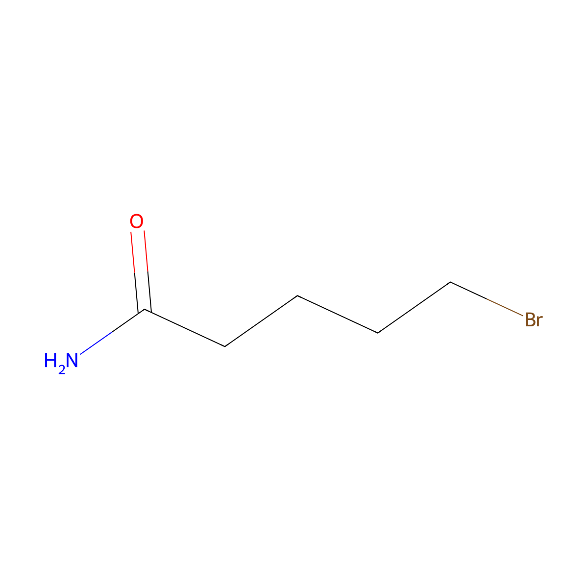 5-Bromopentanamide molecular structure, CAS 52534-24-4