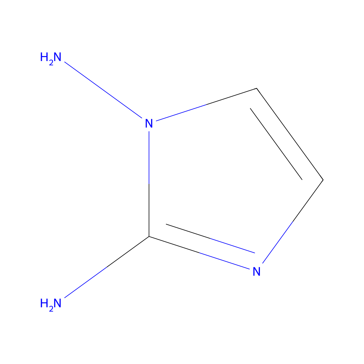 1H-Imidazole-1,2-diamine molecular structure, CAS 52534-90-4
