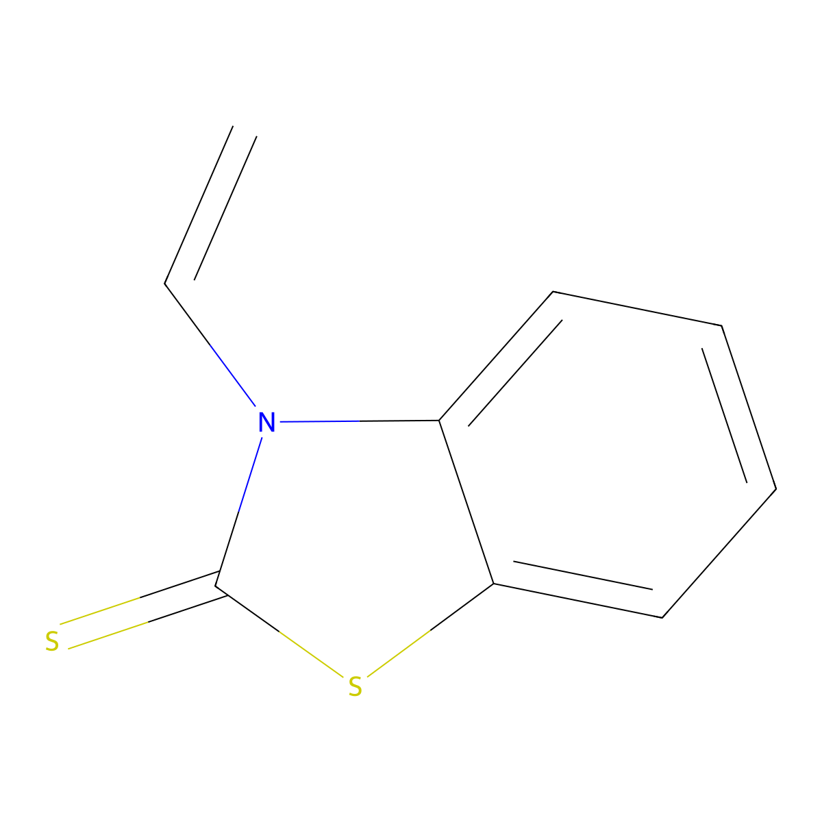 3-Ethenyl-2(3H)-benzothiazolethione molecular structure, CAS 52534-91-5