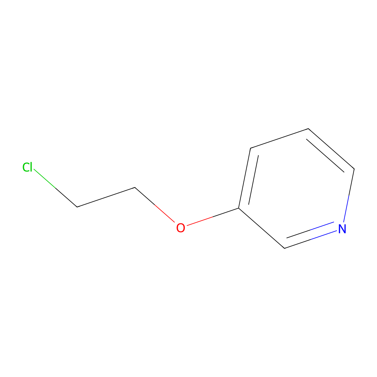 3-(2-Chloroethoxy)pyridine molecular structure, CAS 52536-10-4
