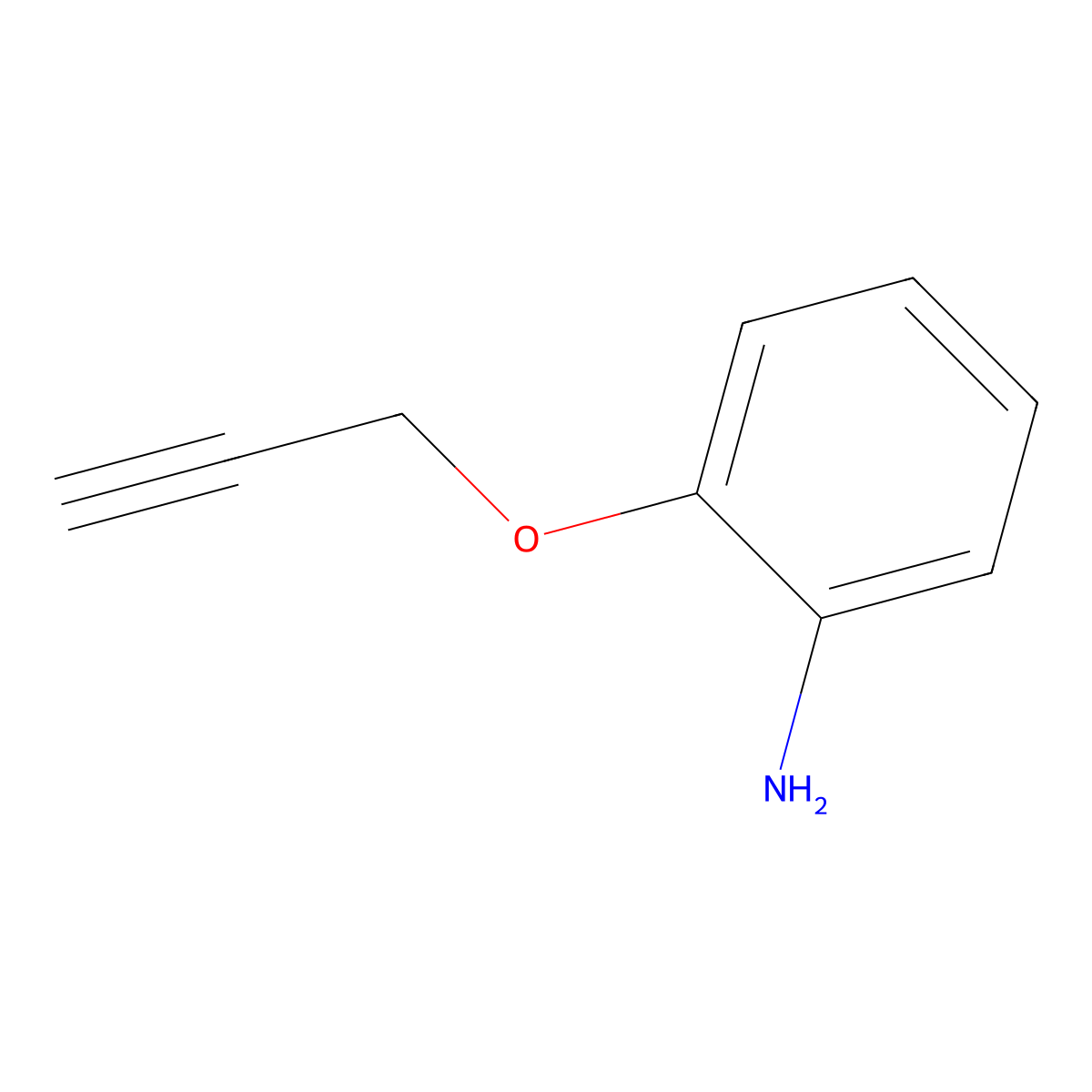 2-(Prop-2-yn-1-yloxy)aniline molecular structure, CAS 52536-39-7