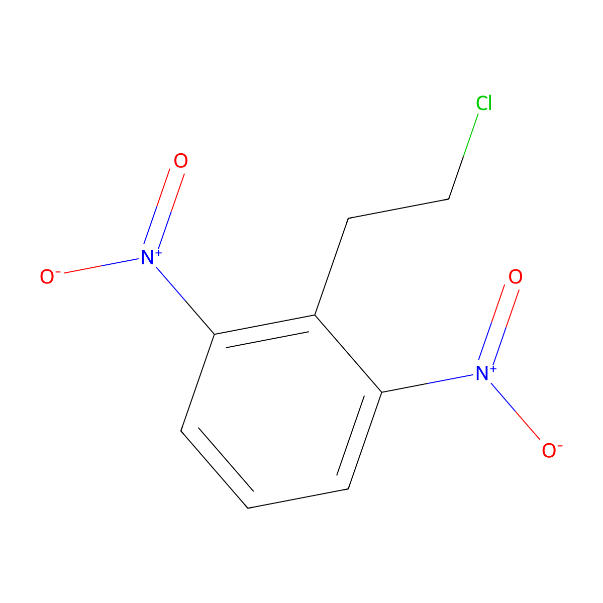 2-(2-Chloroethyl)-1,3-dinitrobenzene molecular structure, CAS 52536-99-9