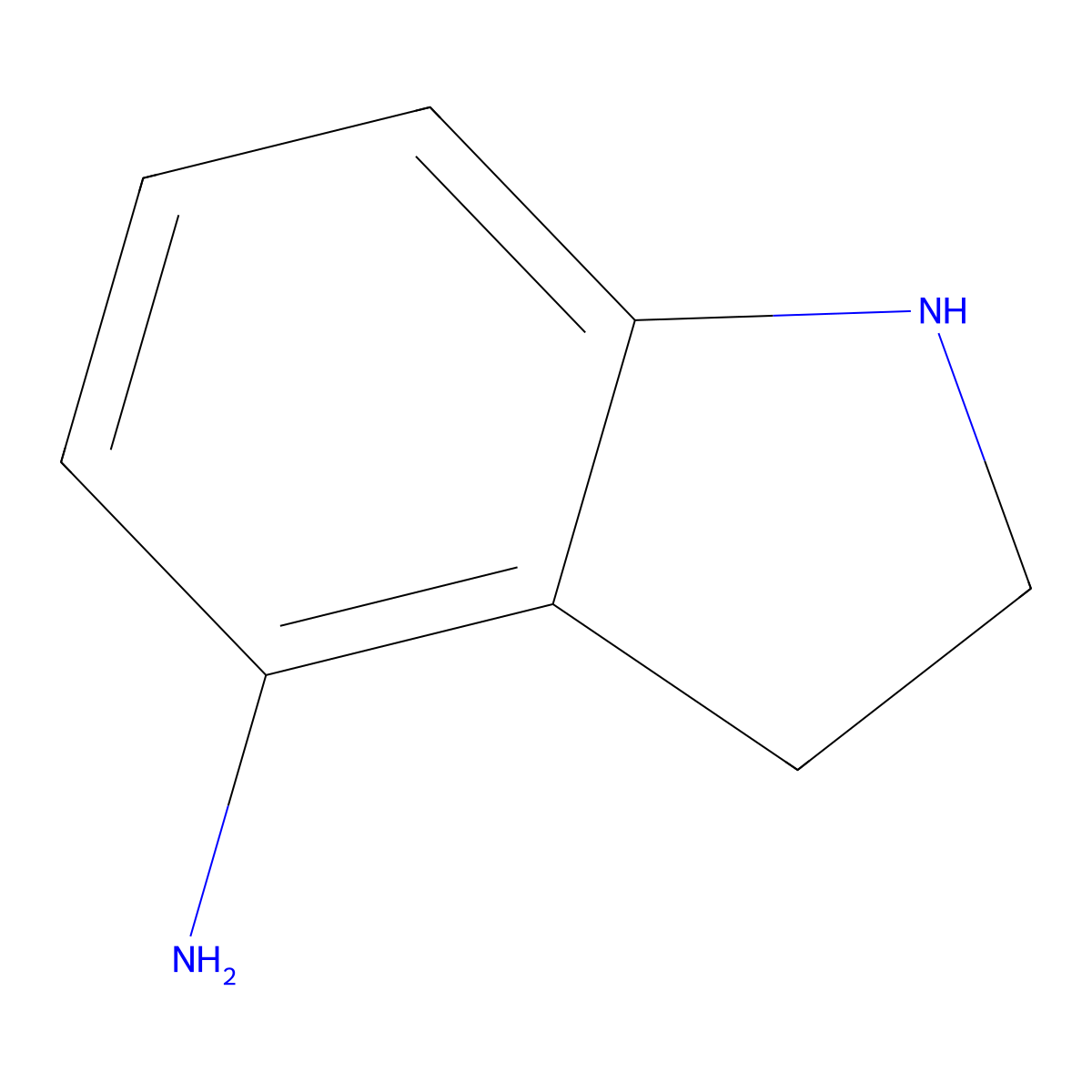 Indolin-4-amine molecular structure, CAS 52537-01-6