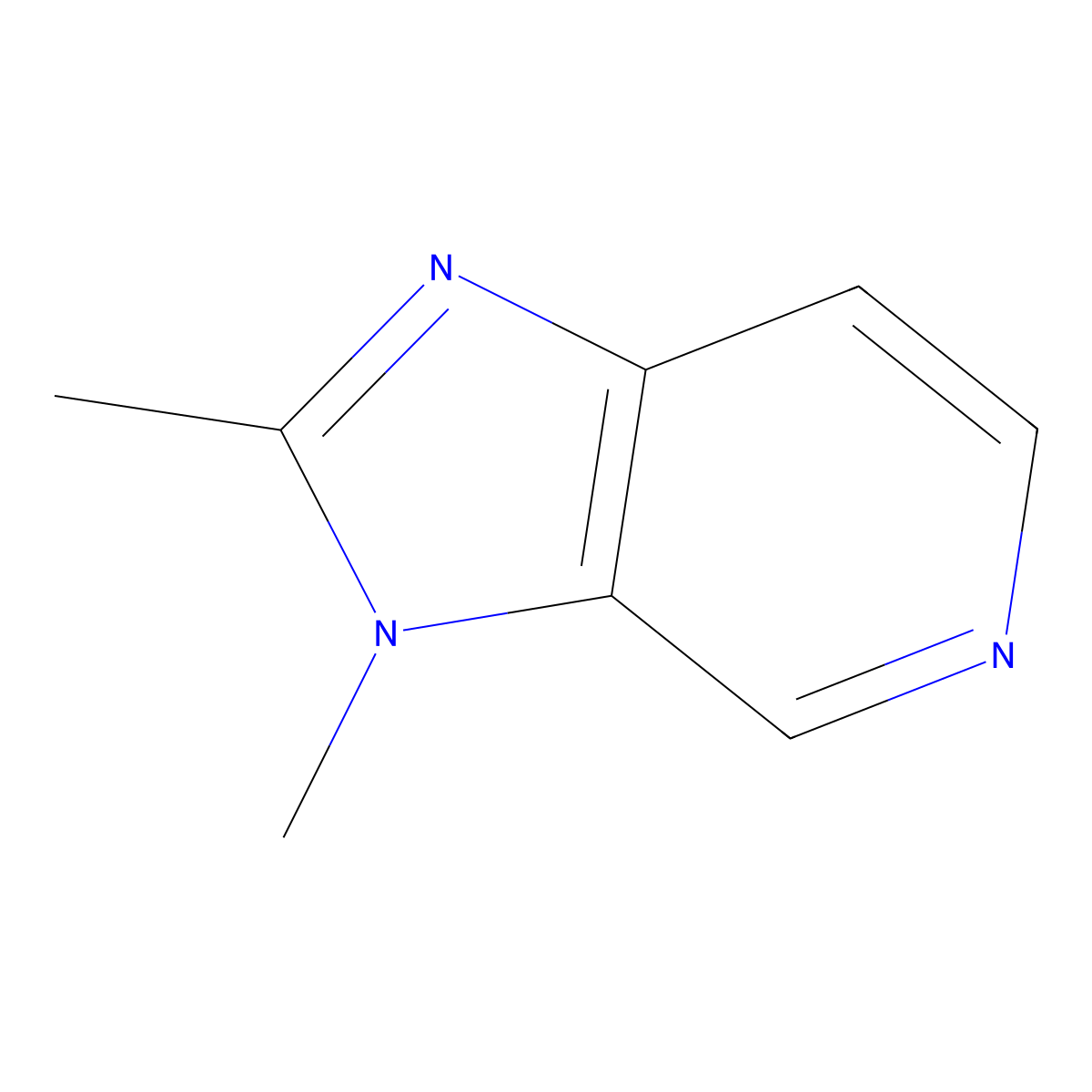 2,3-Dimethyl-3H-imidazo[4,5-c]pyridine molecular structure, CAS 52538-09-7