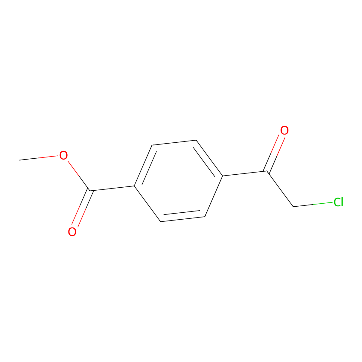 Methyl 4-(2-chloroacetyl)benzoate molecular structure, CAS 52540-22-4