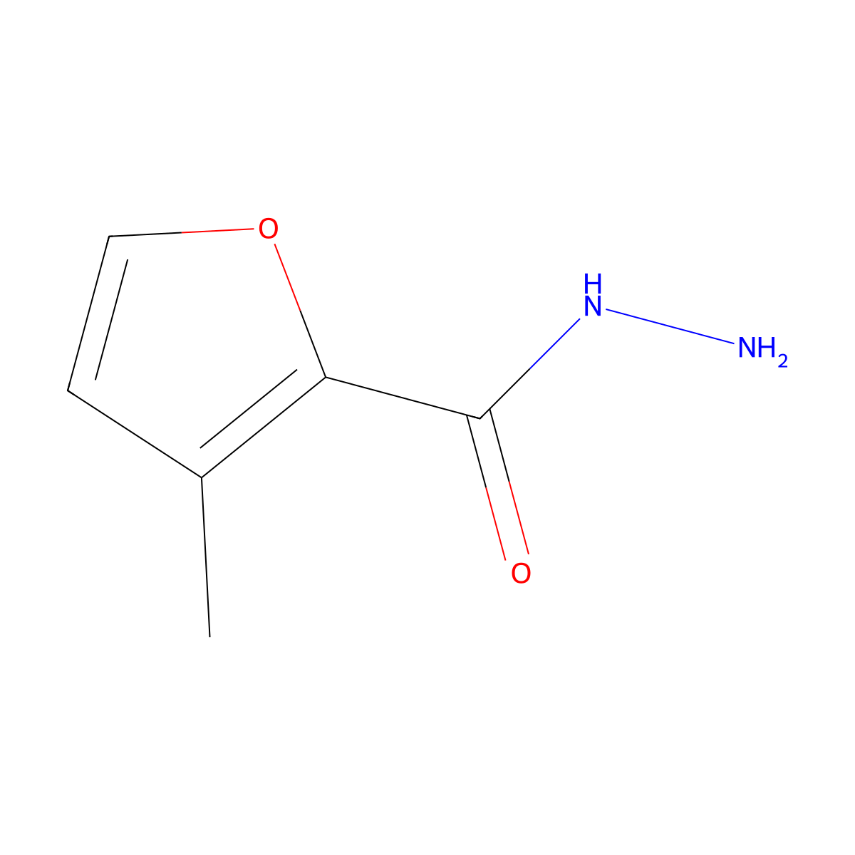 3-Methylfuran-2-carbohydrazide molecular structure, CAS 52541-78-3