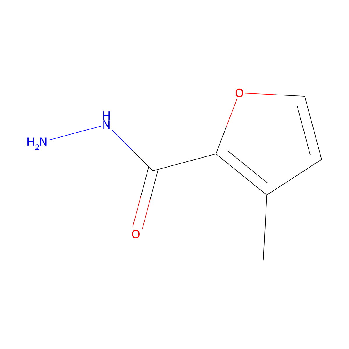 3-Methylfuran-2-carbohydrazide molecular structure, CAS 52541-78-3