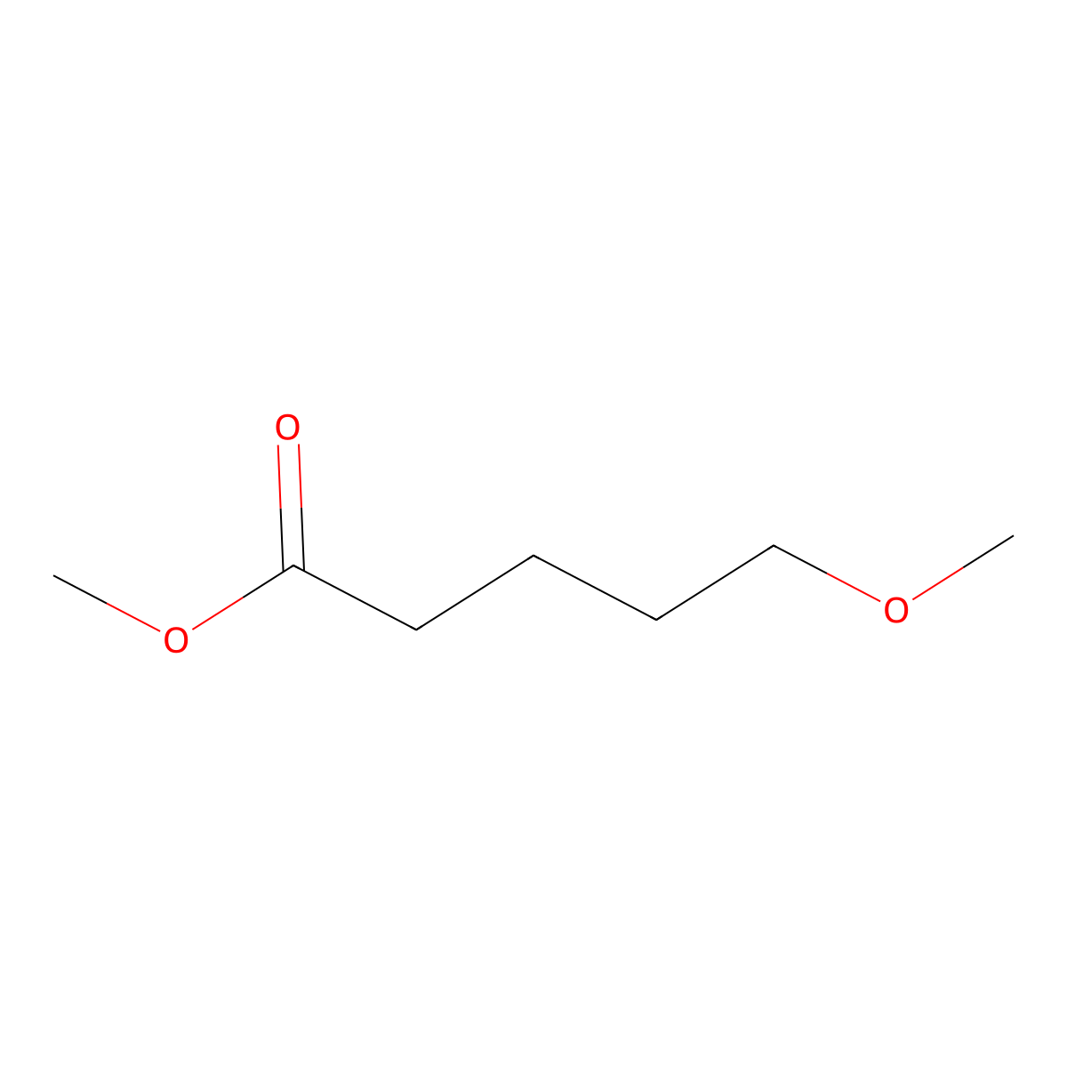 Methyl 5-methoxypentanoate molecular structure, CAS 52546-36-8