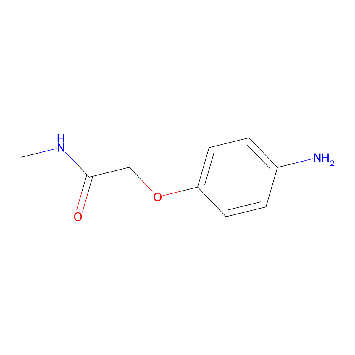 2-(4-aminophenoxy)-N-methylacetamide molecular structure, CAS 52547-48-5