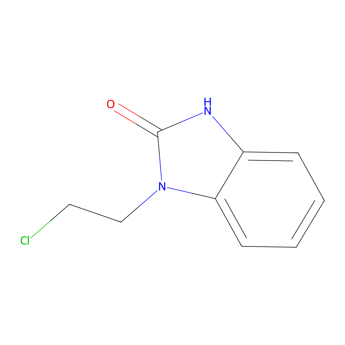 1-(2-chloroethyl)-1H-benzo[d]imidazol-2(3H)-one molecular structure, CAS 52548-84-2