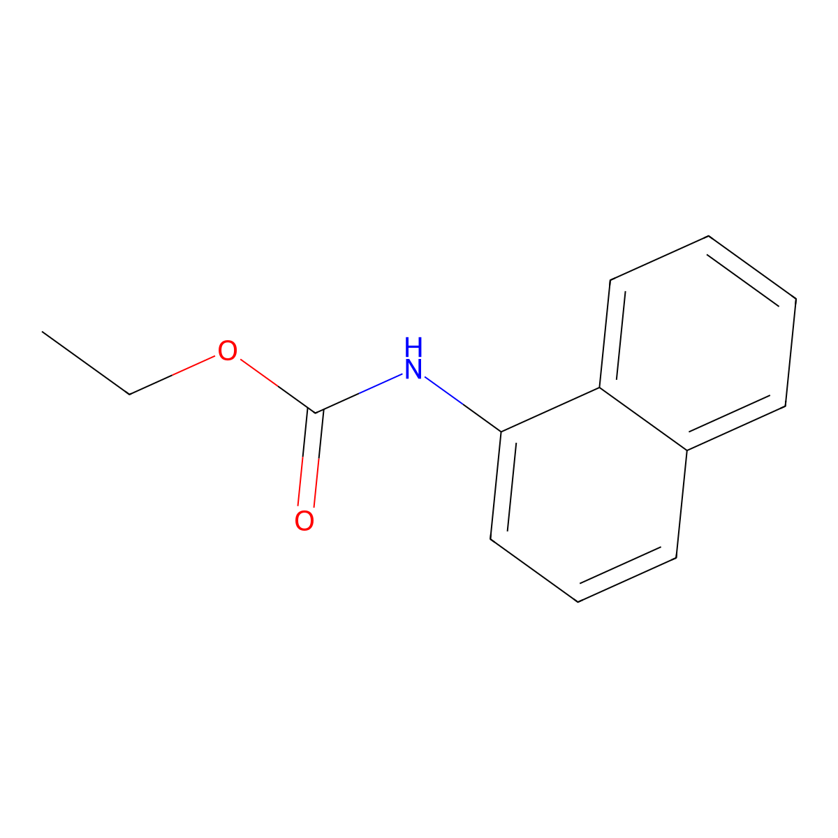 Ethyl naphthalen-1-ylcarbamate molecular structure, CAS 5255-68-5