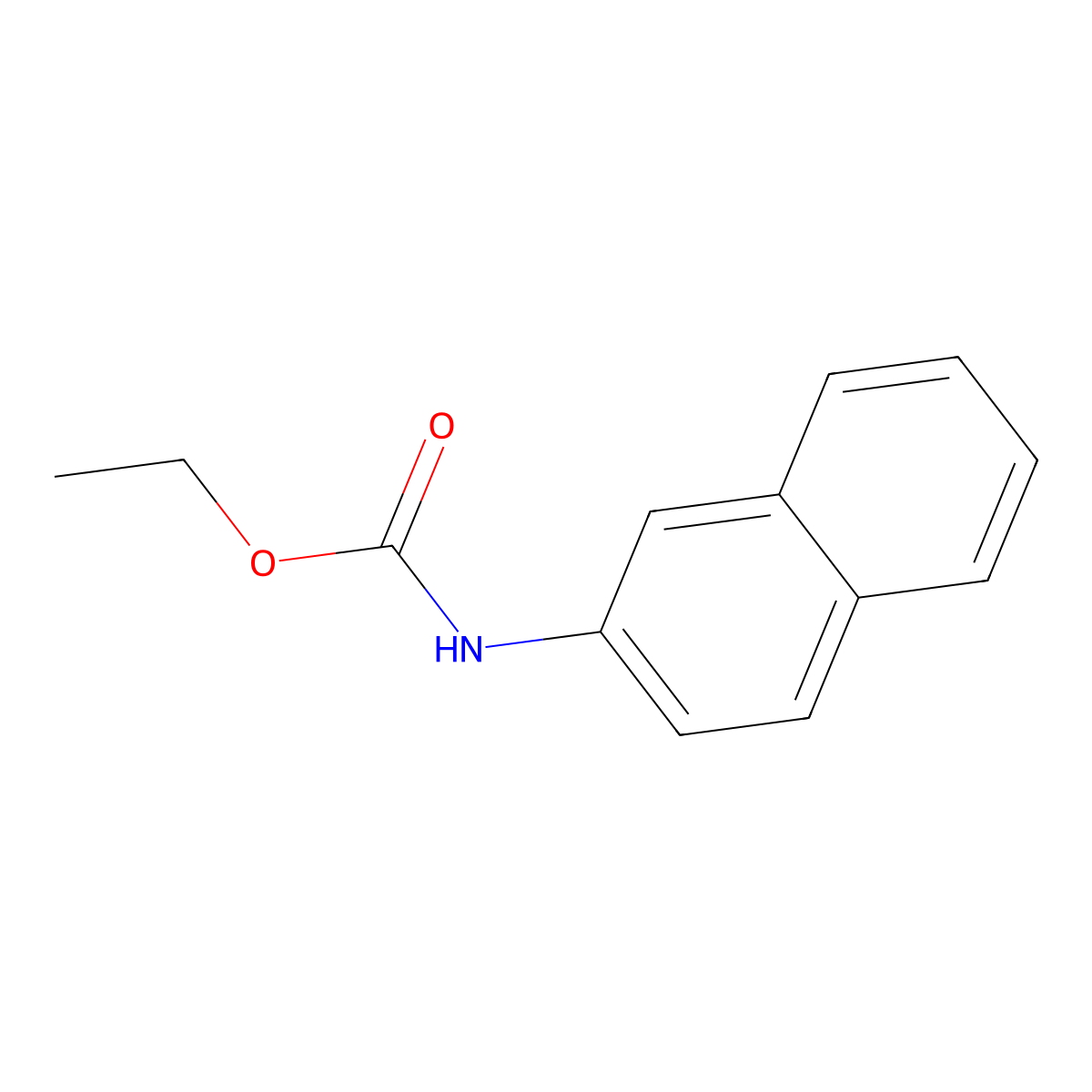 2-Naphthylurethane molecular structure, CAS 5255-69-6