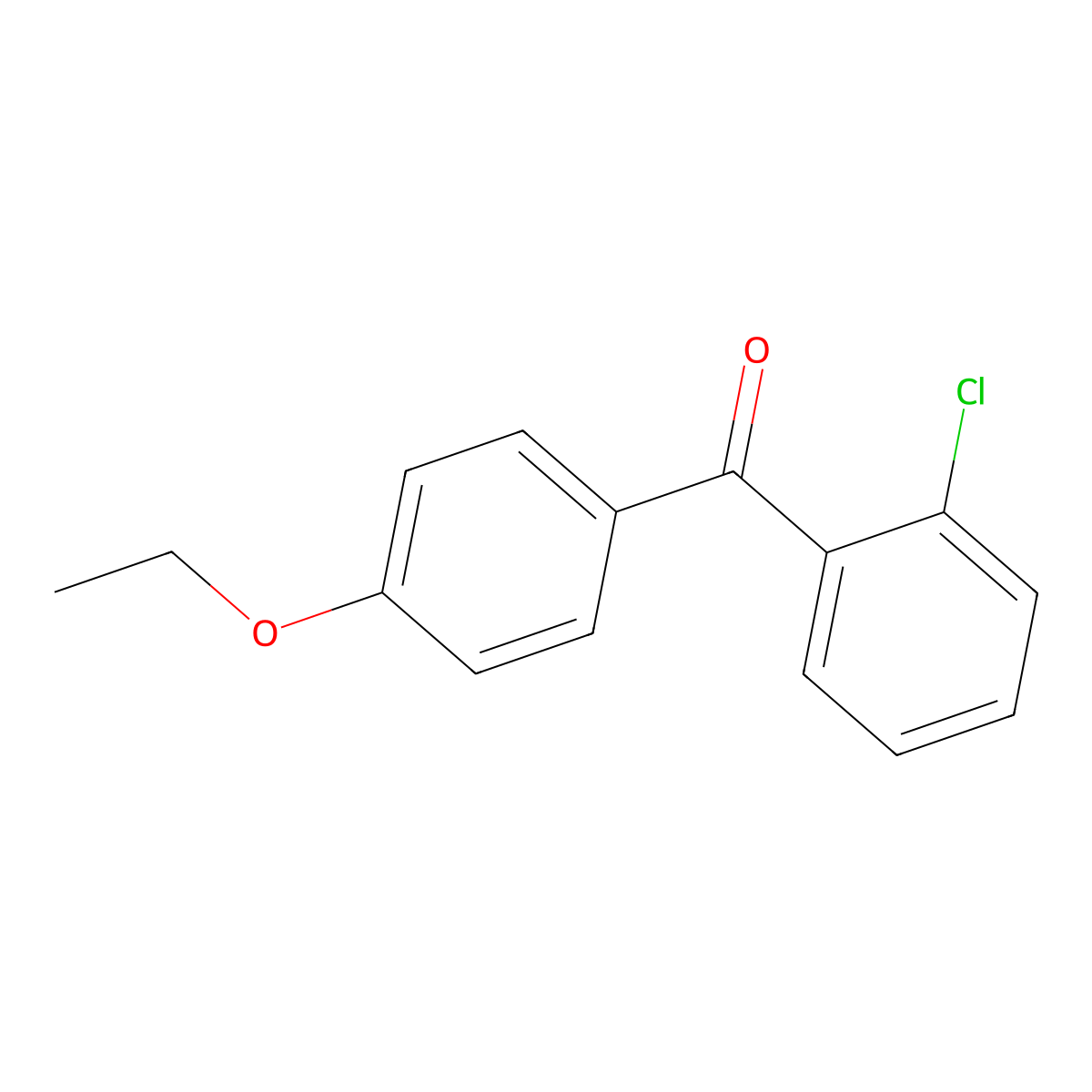 2-Chloro-4'-ethoxybenzophenone molecular structure, CAS 525561-43-7
