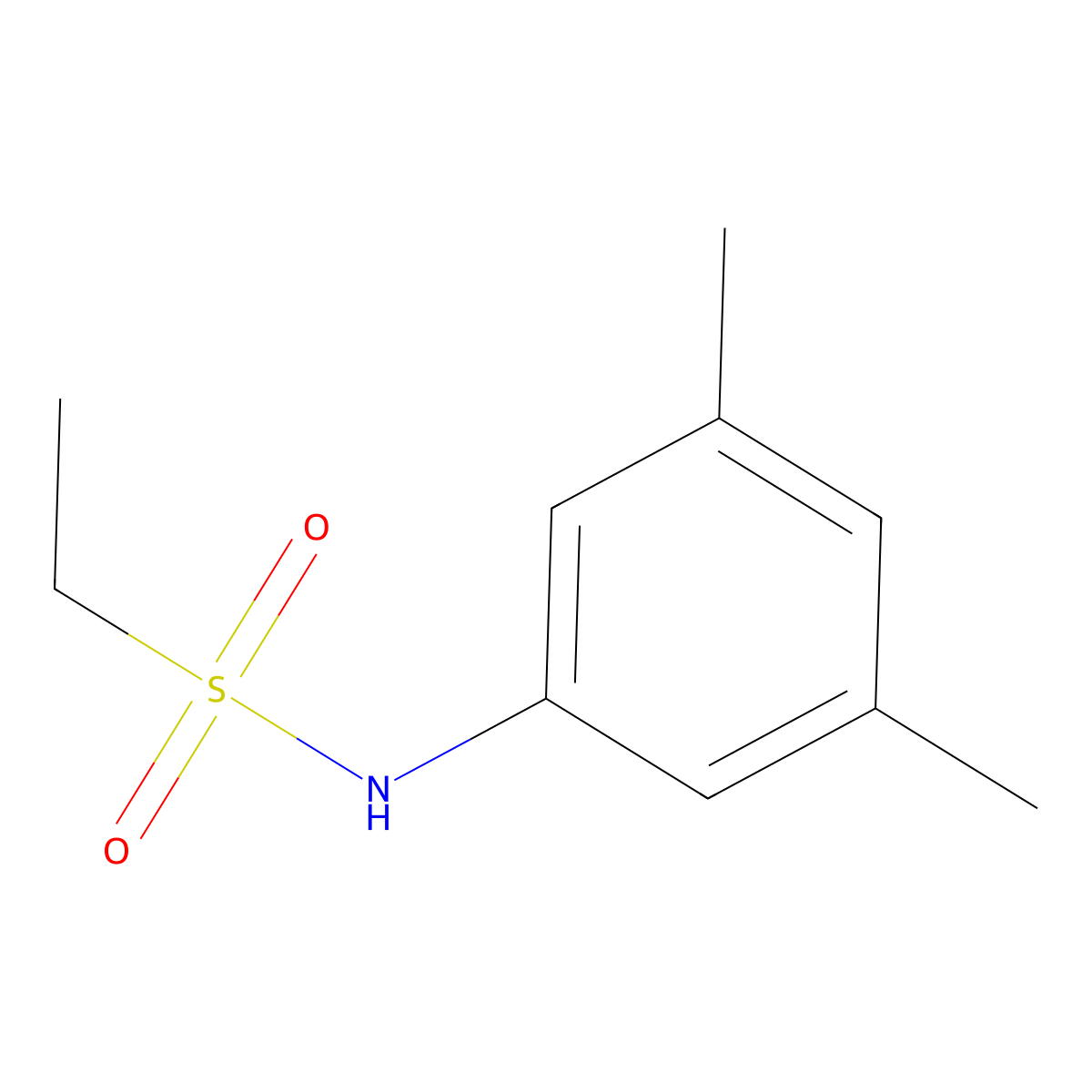 N-(3,5-dimethylphenyl)ethanesulfonamide molecular structure, CAS 525561-79-9