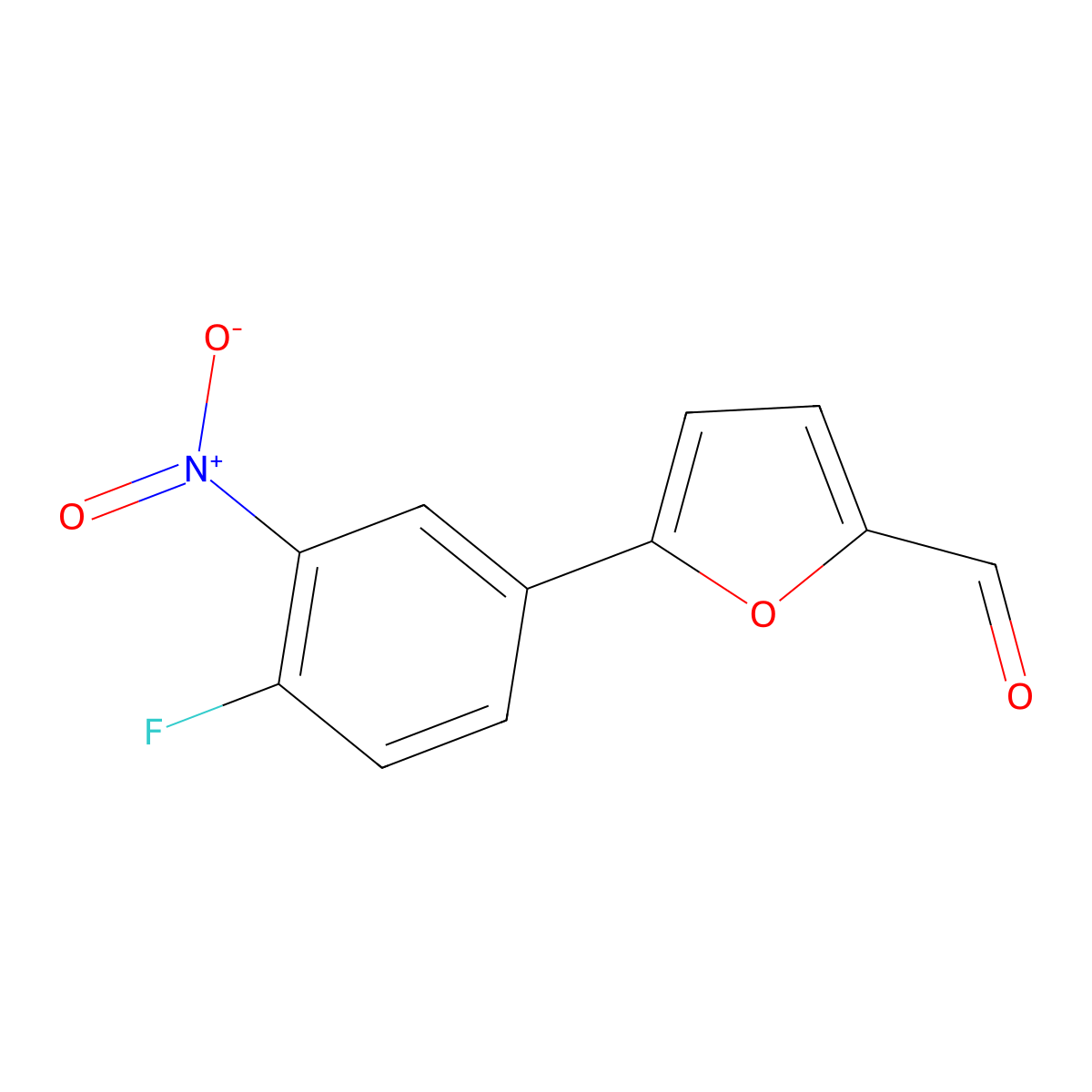 5-(4-Fluoro-3-nitrophenyl)furan-2-carbaldehyde molecular structure, CAS 525570-39-2