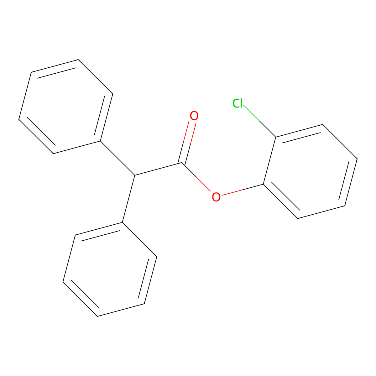 2-Chlorophenyl diphenylacetate molecular structure, CAS 525580-99-8