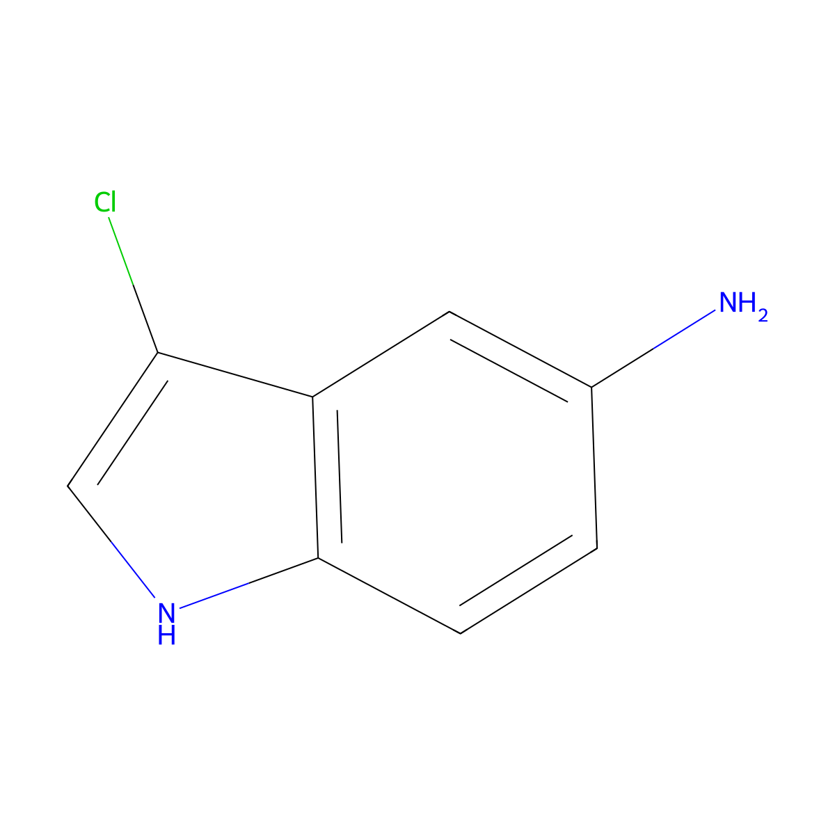 3-Chloro-1H-indol-5-amine molecular structure, CAS 525590-26-5