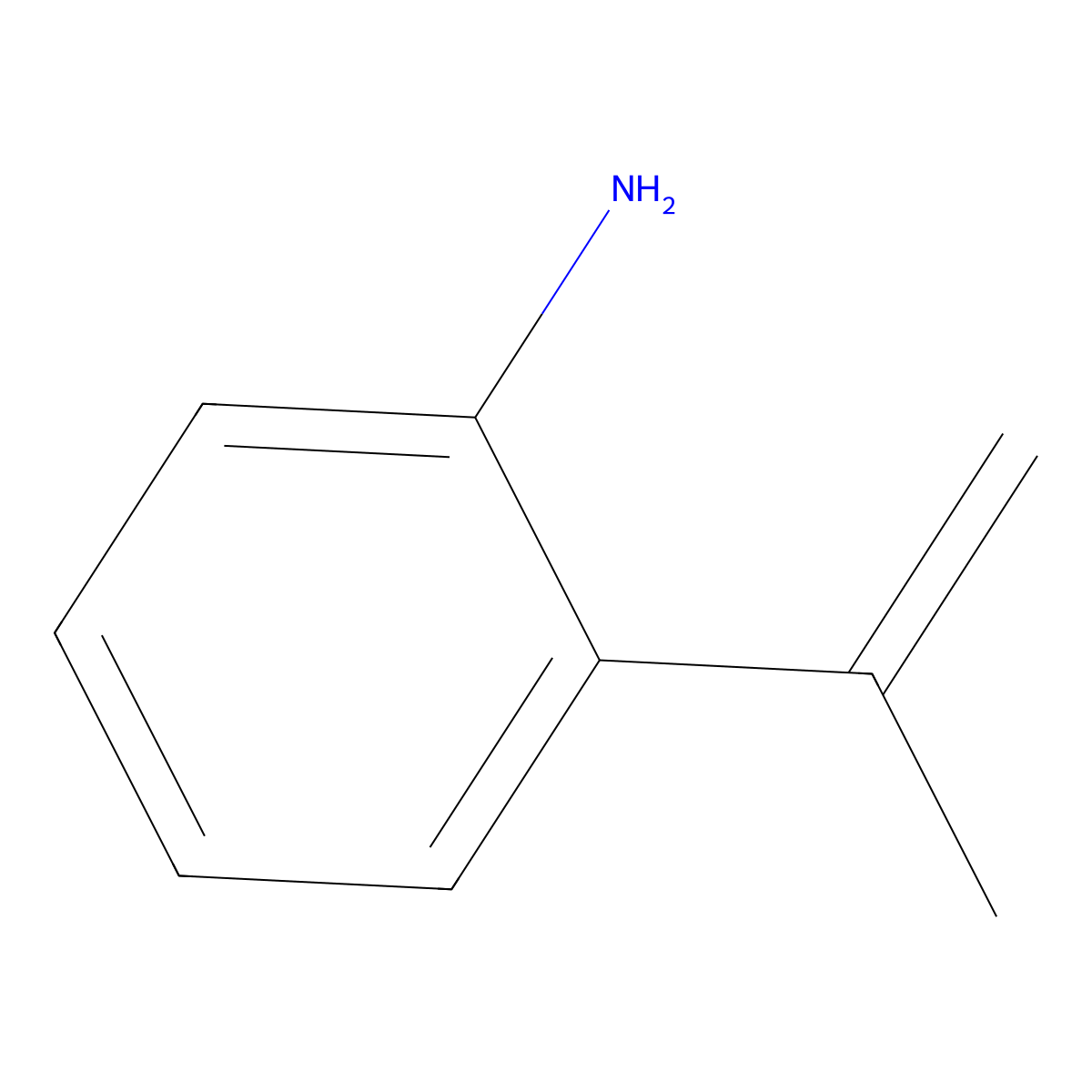 2-Isopropenylaniline molecular structure, CAS 52562-19-3