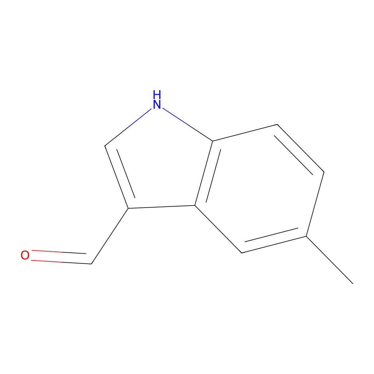 5-Methylindole-3-carboxaldehyde molecular structure, CAS 52562-50-2