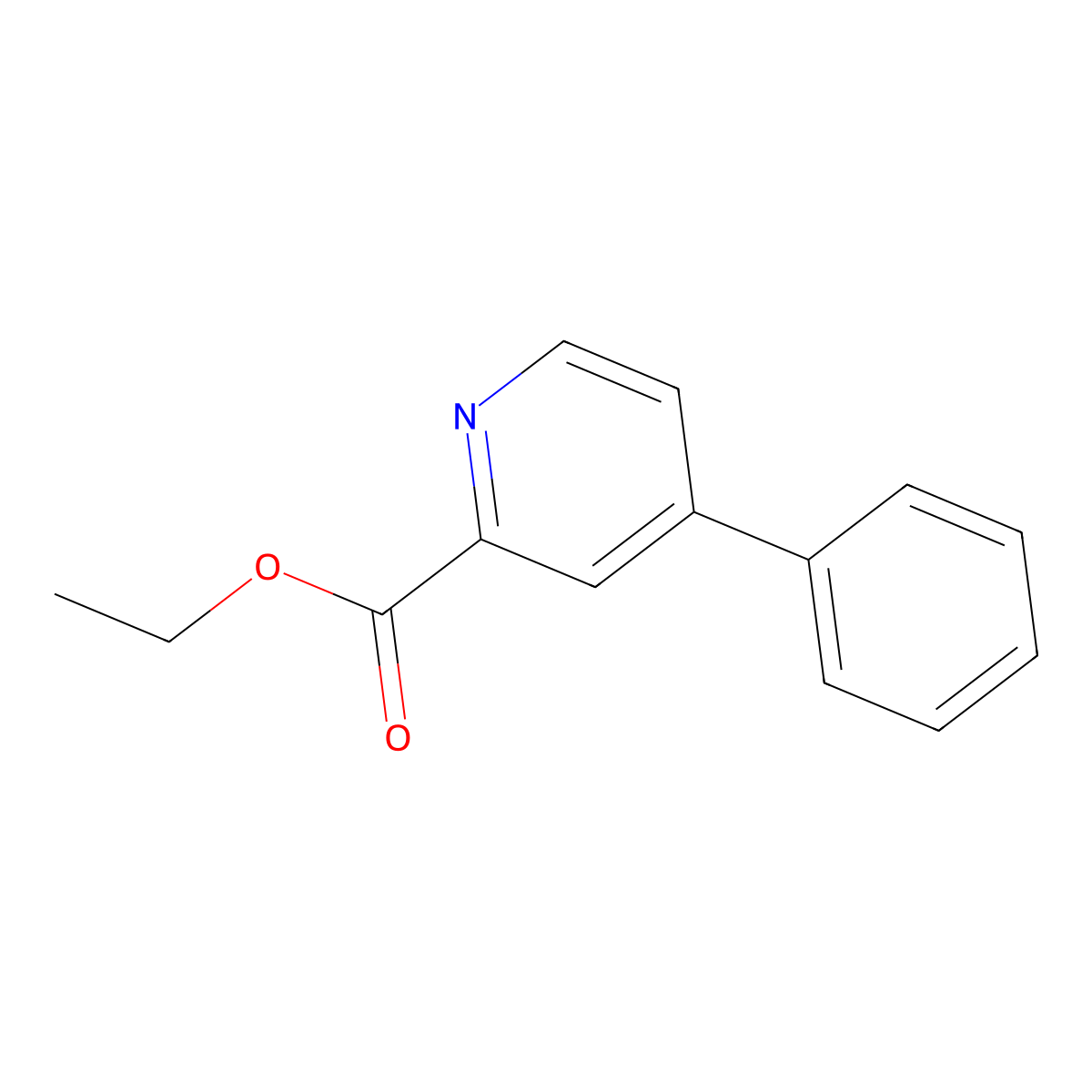 Ethyl 4-phenylpyridine-2-carboxylate molecular structure, CAS 52565-57-8