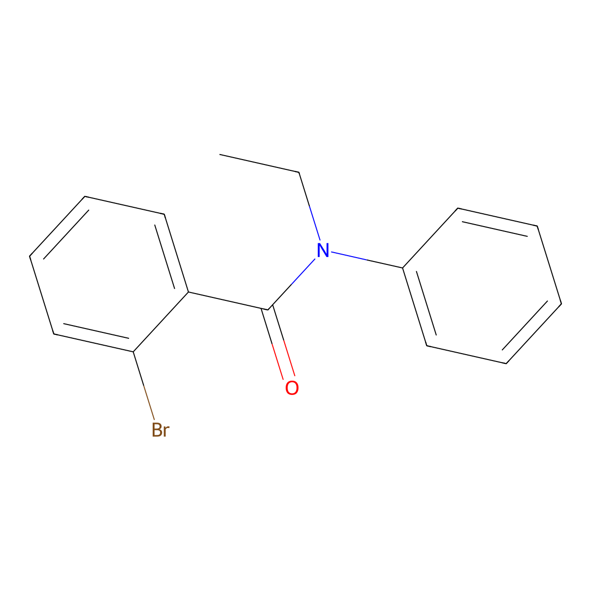 2-bromo-N-ethyl-N-phenylbenzamide molecular structure, CAS 5257-26-1