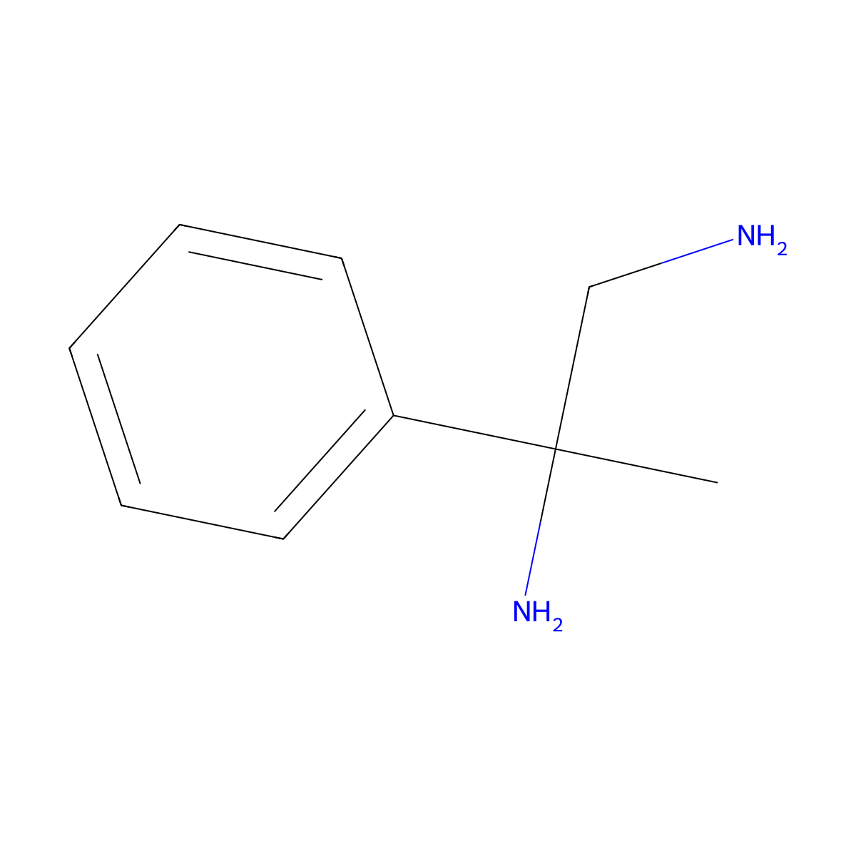 2-Phenylpropane-1,2-diamine molecular structure, CAS 5257-35-2