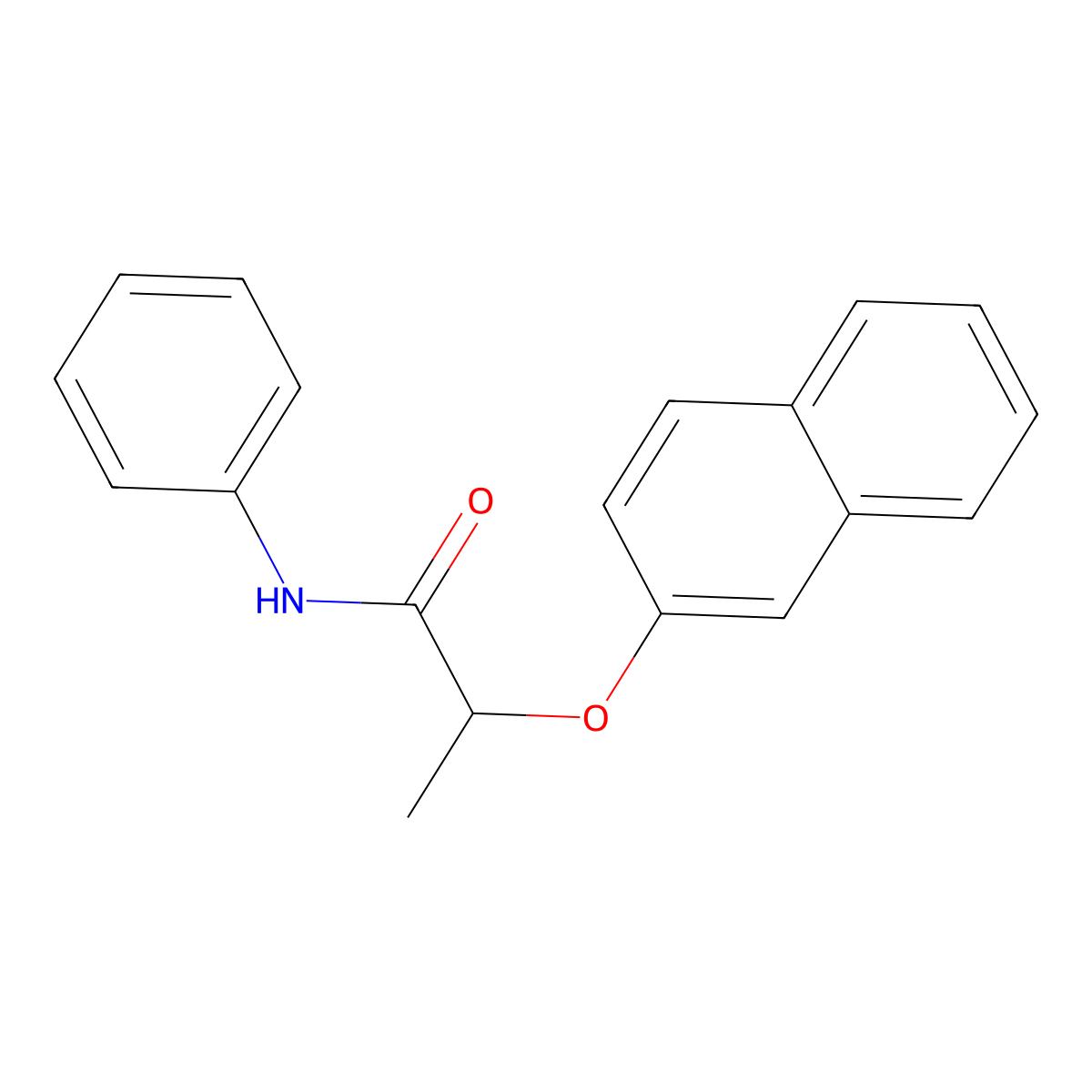 Naproanilide molecular structure, CAS 52570-16-8