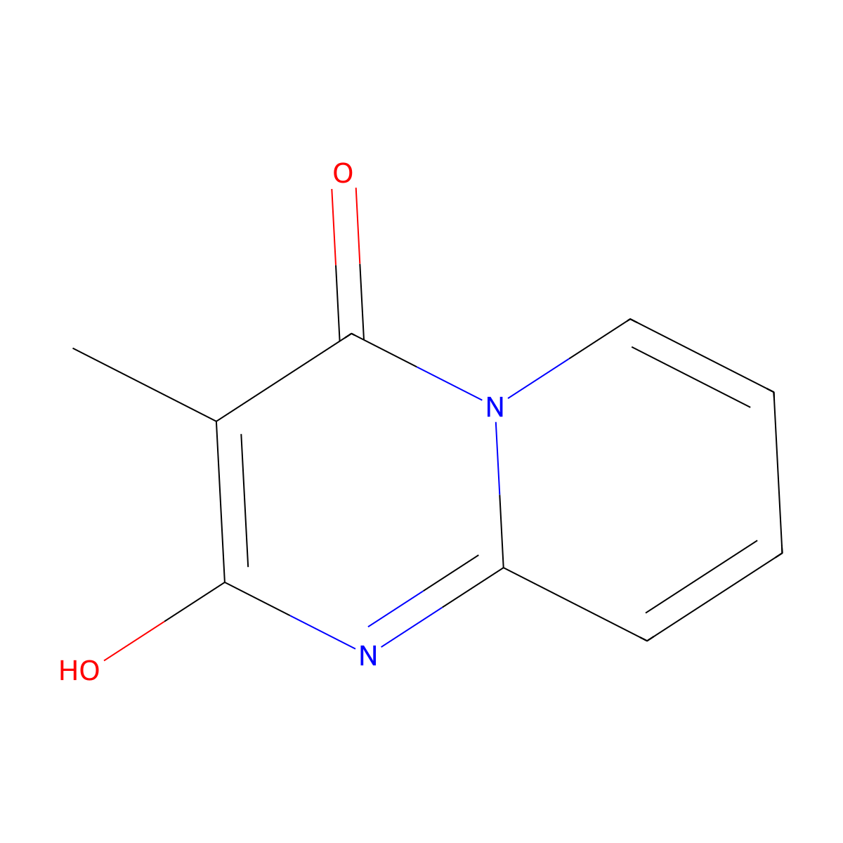 2-hydroxy-3-methyl-4H-pyrido[1,2-a]pyrimidin-4-one molecular structure, CAS 52578-32-2