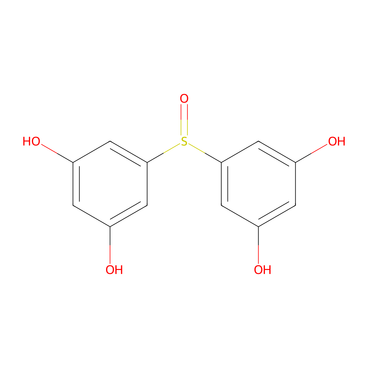 5,5'-Sulphinylbisresorcinol molecular structure, CAS 52578-55-9