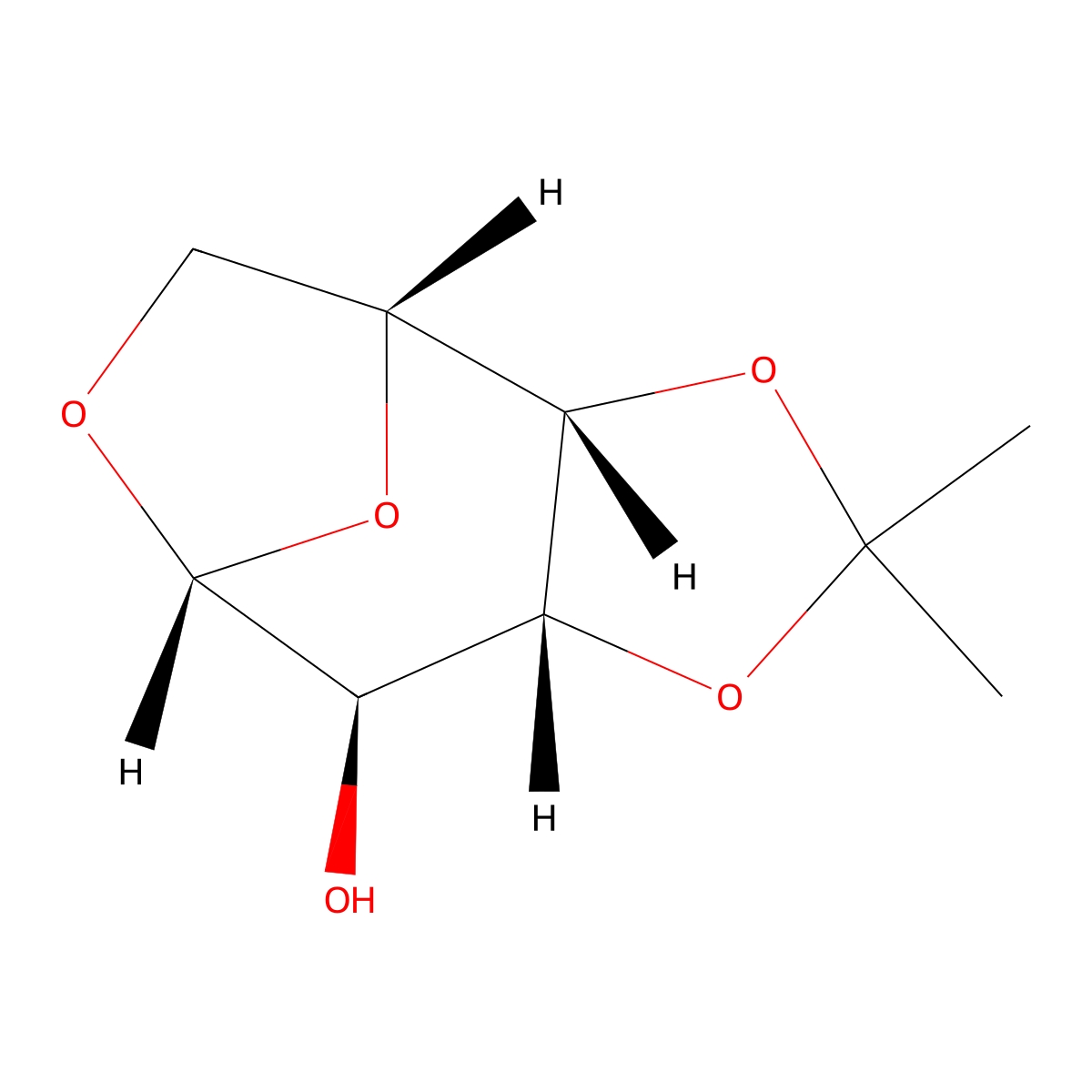 1,6-Anhydro-3,4-O-isopropylidene-beta-D-galactopyranose molecular structure, CAS 52579-97-2