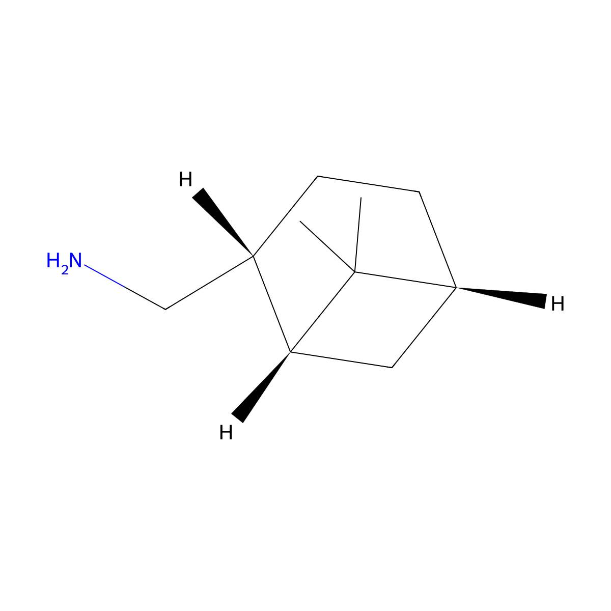 (-)-cis-(Pinan-2-ylmethyl)amine molecular structure, CAS 52580-60-6