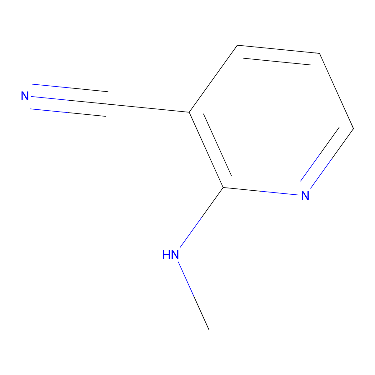 2-(Methylamino)pyridine-3-carbonitrile molecular structure, CAS 52583-87-6