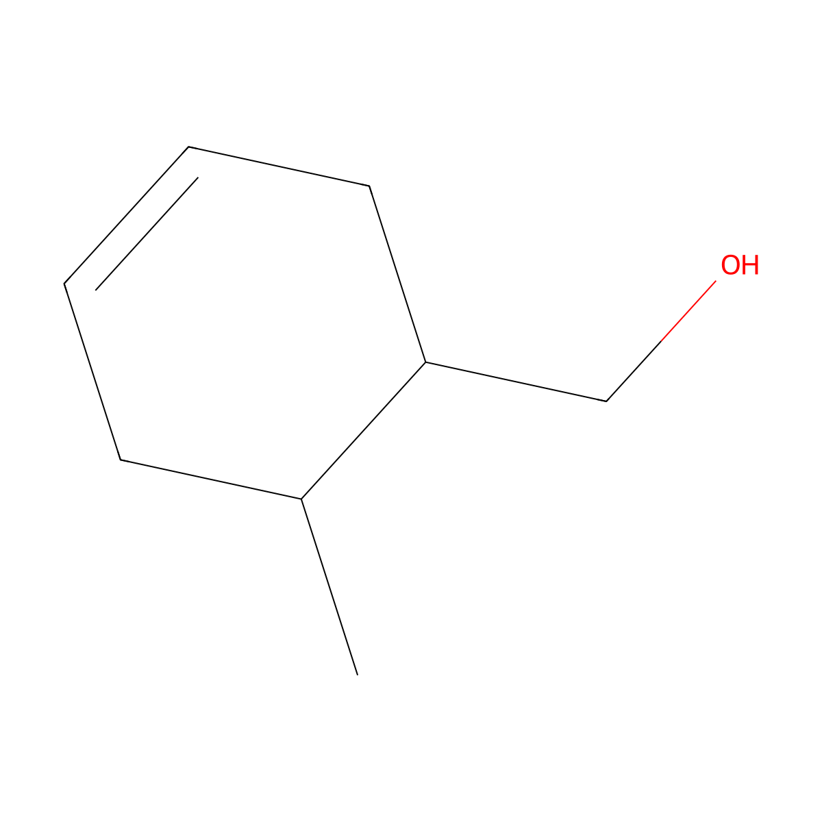 3-Cyclohexene-1-methanol, 6-methyl- molecular structure, CAS 5259-31-4