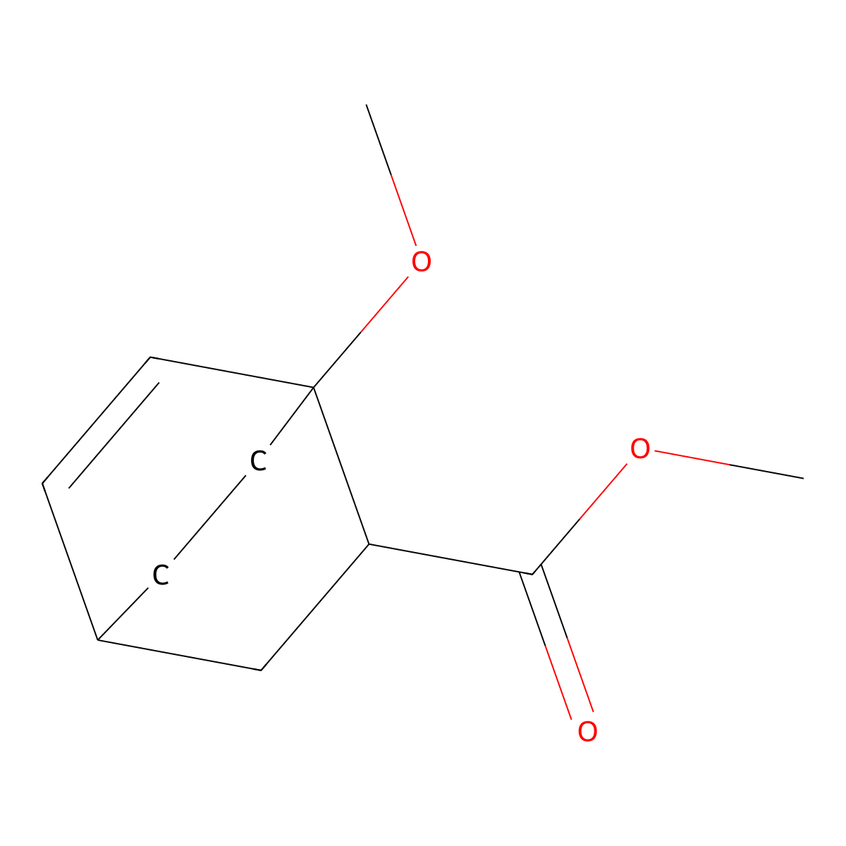 Methyl 1-methoxybicyclo(2.2.2)oct-5-ene-2-carboxylate molecular structure, CAS 5259-50-7
