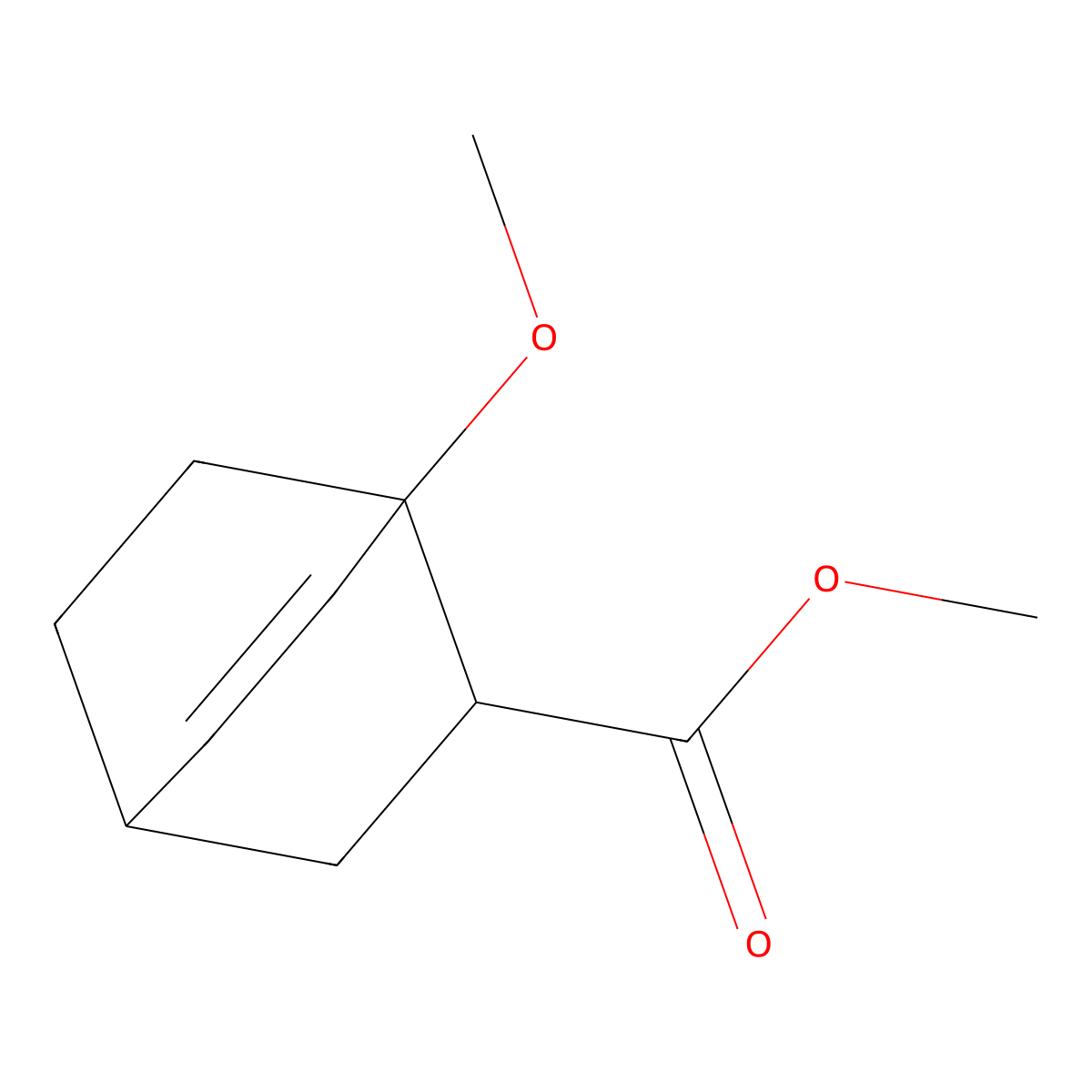 Methyl 1-methoxybicyclo(2.2.2)oct-5-ene-2-carboxylate molecular structure, CAS 5259-50-7