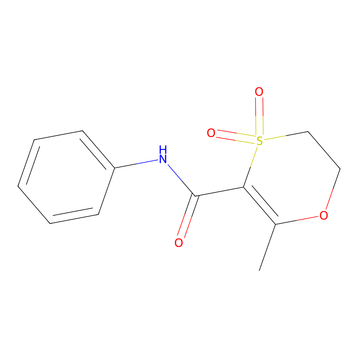 Oxycarboxin molecular structure, CAS 5259-88-1