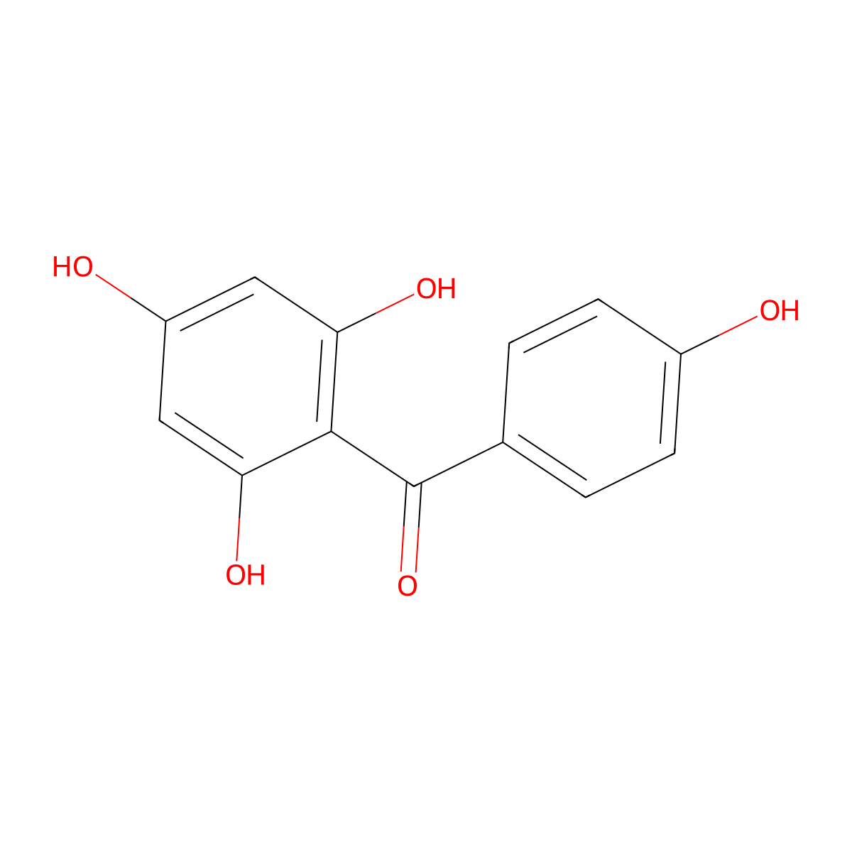 Iriflophenone molecular structure, CAS 52591-10-3