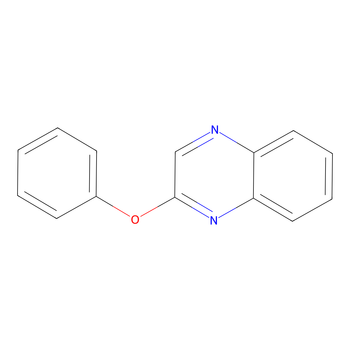 2-Phenoxyquinoxaline molecular structure, CAS 52598-53-5