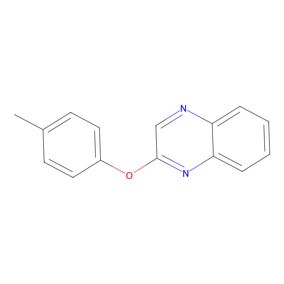 2-(4-Methylphenoxy)quinoxaline molecular structure, CAS 52598-55-7