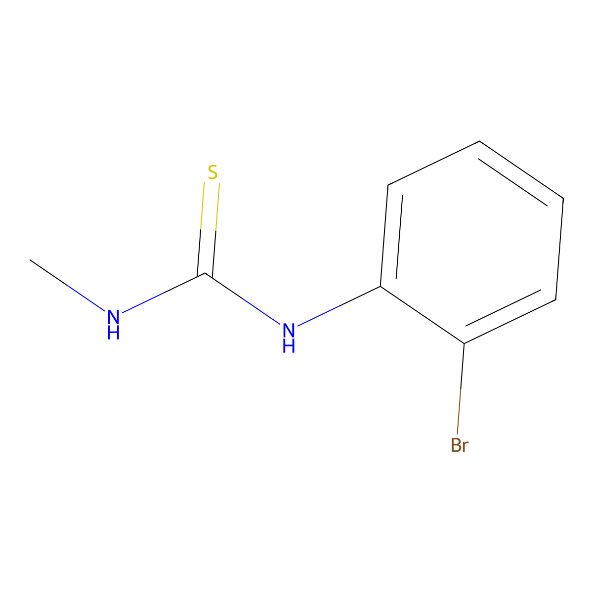 1-(2-Bromophenyl)-3-methylthiourea molecular structure, CAS 52599-27-6